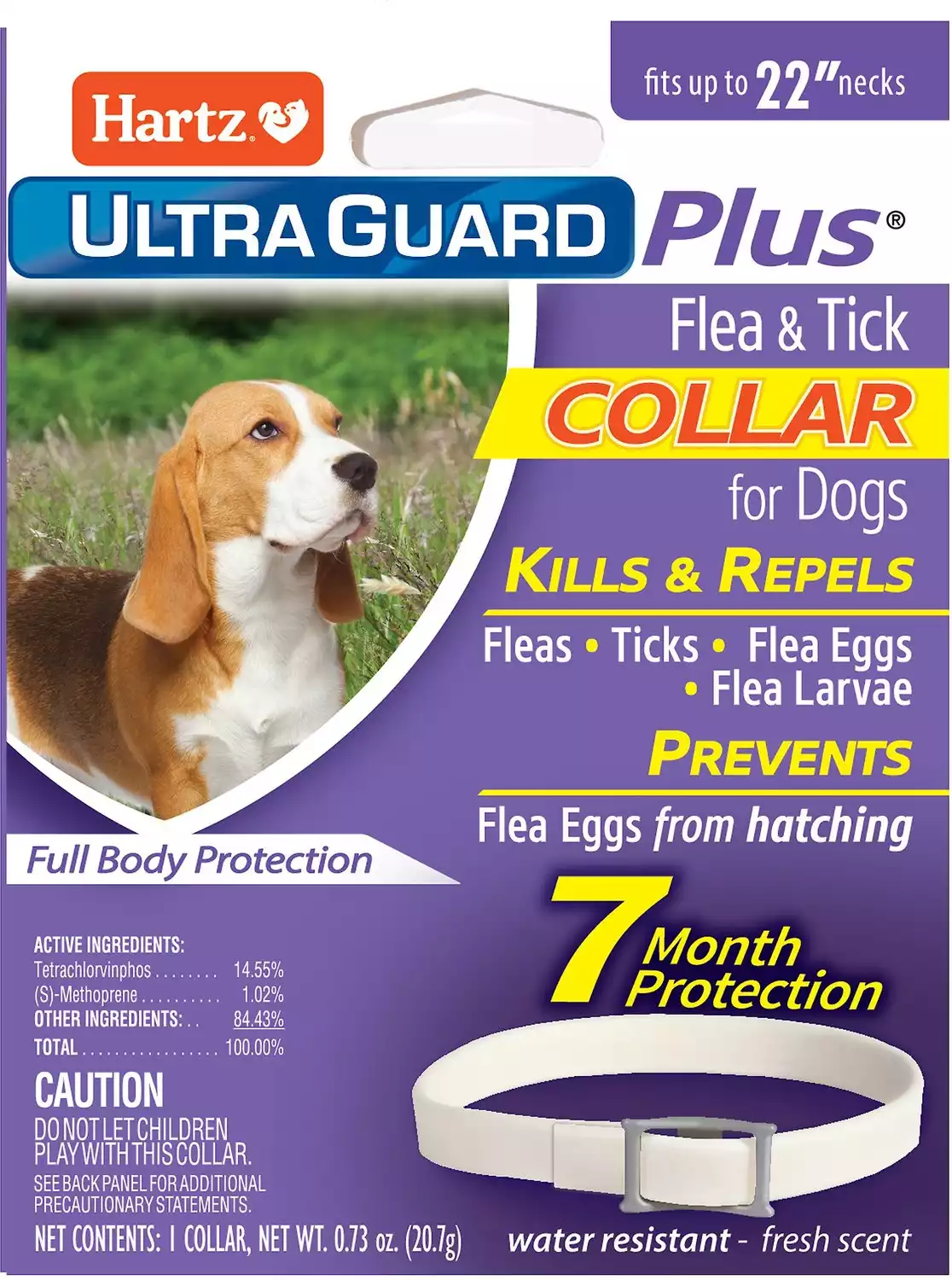 Hartz UltraGuard Plus Flea & Tick Collar for Dogs