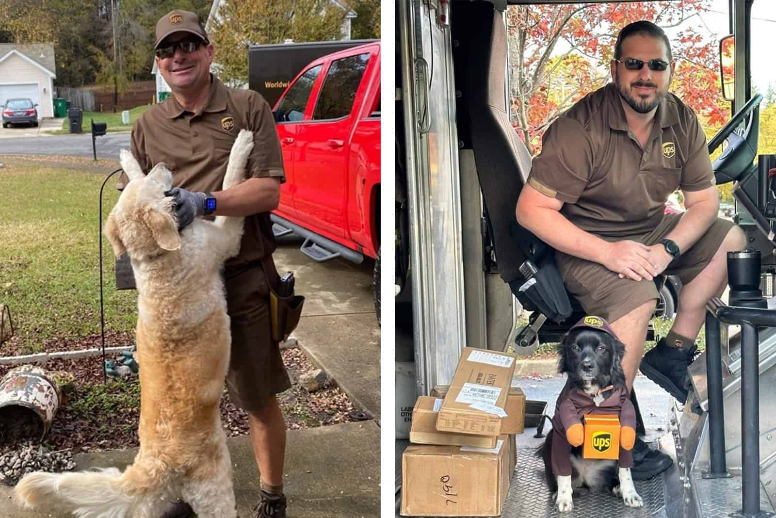 19 Photos That Show All The Love Between UPS Drivers And Their Route Dogs