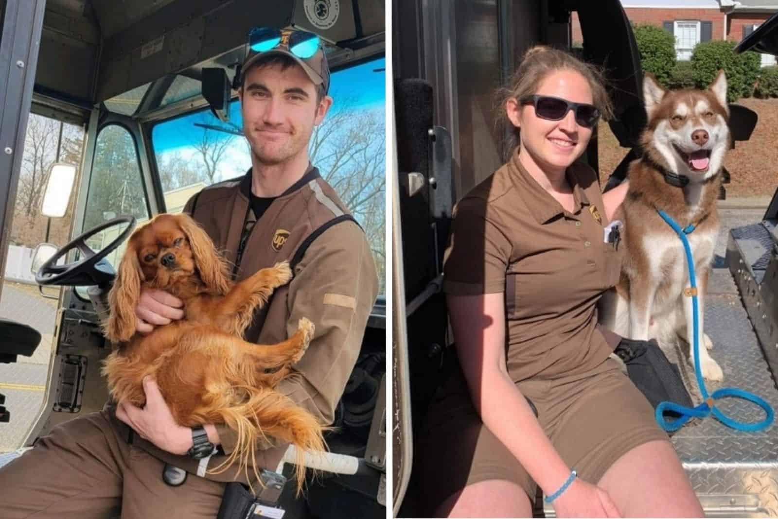 Pure Friendship Between UPS Drivers And Dogs In 19 Photos