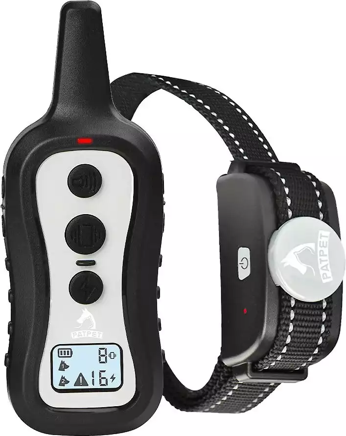 PATPET P301 1000ft Remote Dog Bark Control & Training Shock Collar