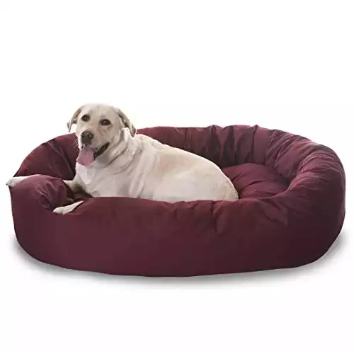 Majestic Pet Poly-Cotton Bagel Dog Bed