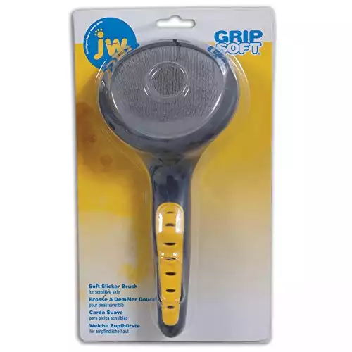 JW Pet Gripsoft Dog Soft Pin Slicker Brush