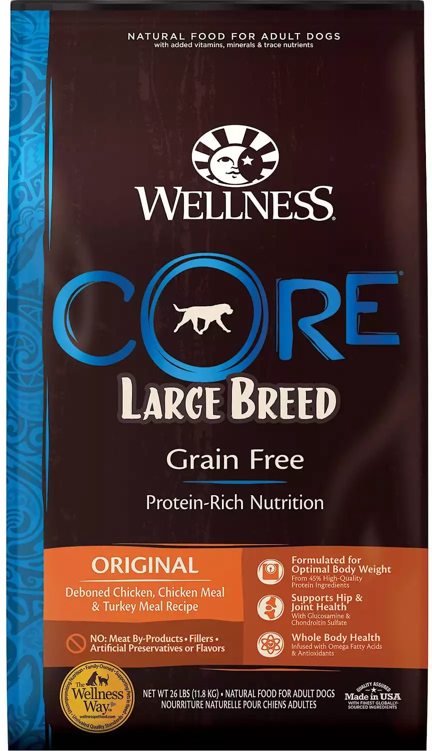 Wellness CORE Grain-Free Large Breed Chicken & Turkey Recipe