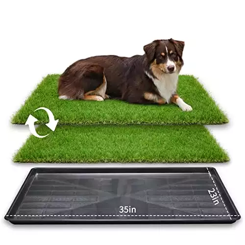 LOOBANI Extra Large Grass Porch Potty Tray