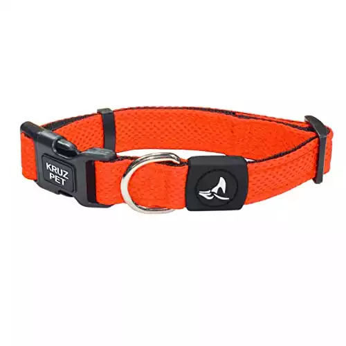 KRUZ PET KZA102-08S Mesh Dog Collar