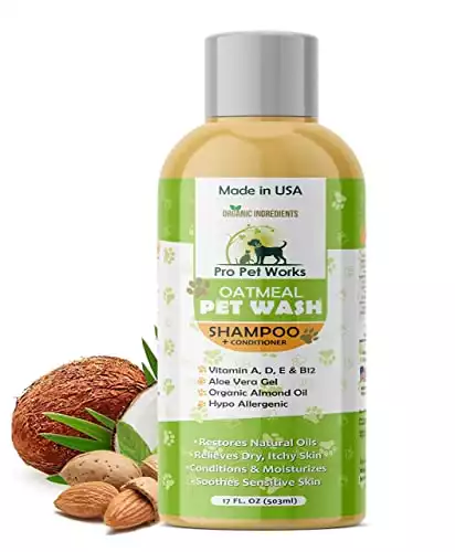 Pro Pet Works Organic All Natural 5 in 1 Oatmeal Dog Shampoo & Conditioner