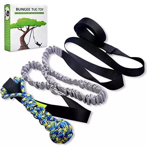 LOOBANI Dog Outdoor Bungee Hanging Toy