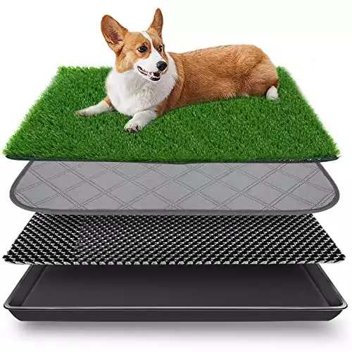 Embellbatt Dog Grass Pad with Tray