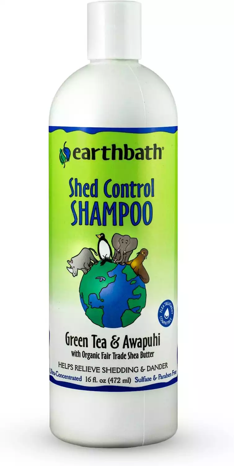 Earthbath Shed Control Green Tea & Awapuhi Dog & Cat Shampoo