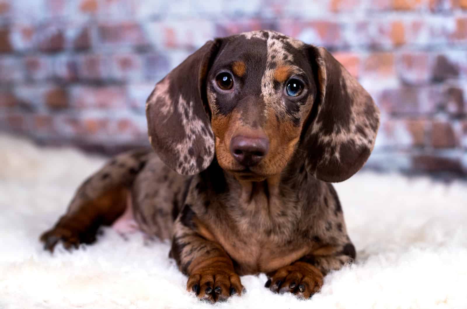 brown dapple dachshund