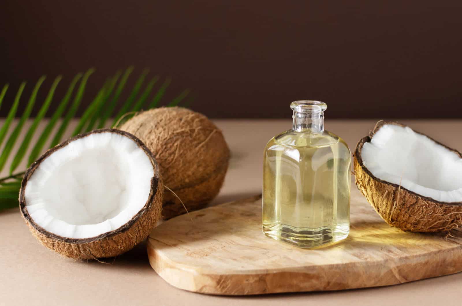 coconut oil and fresh coconuts