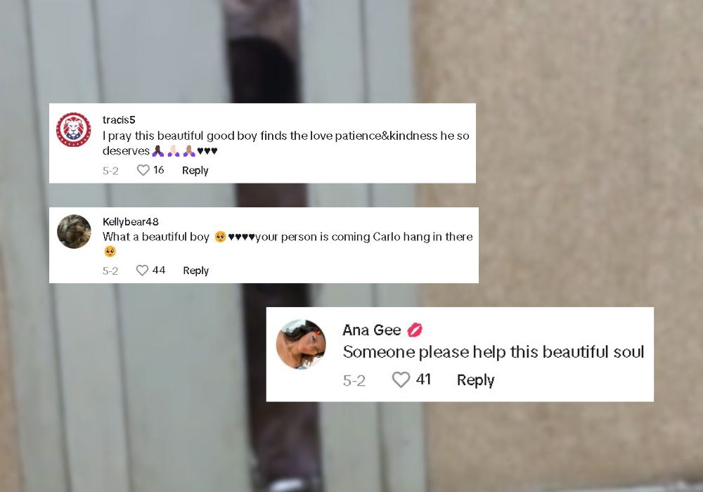 comments on a tiktok