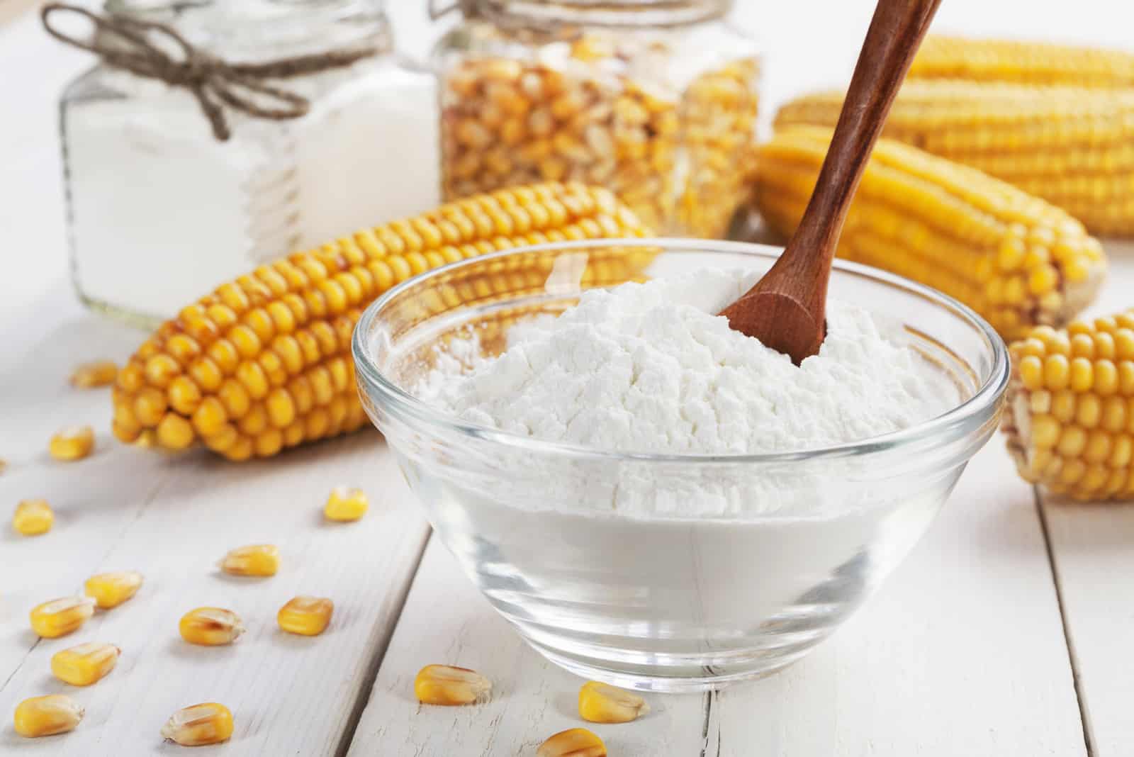 cornstarch in a bowl