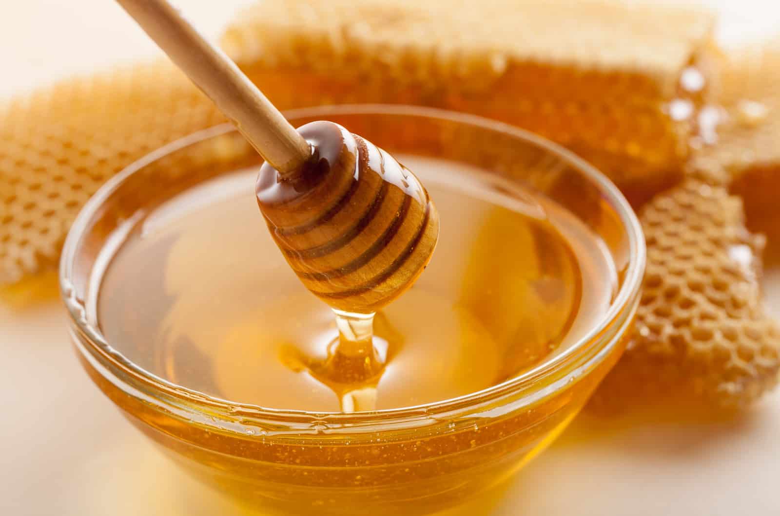 honey in a bowl