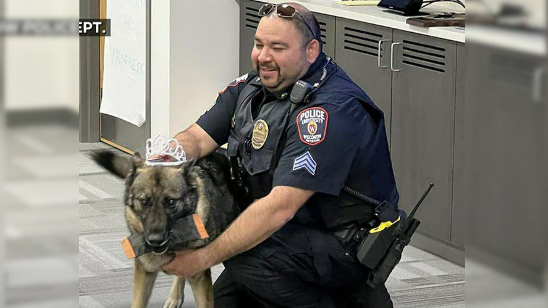 K-9 Maya Receives A Heartfelt Farewell From Her Fellow Officers