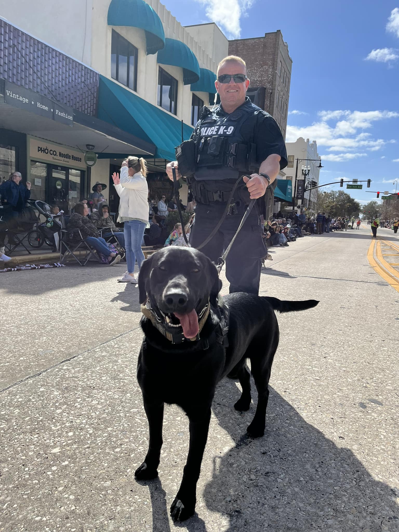 police officer with dog