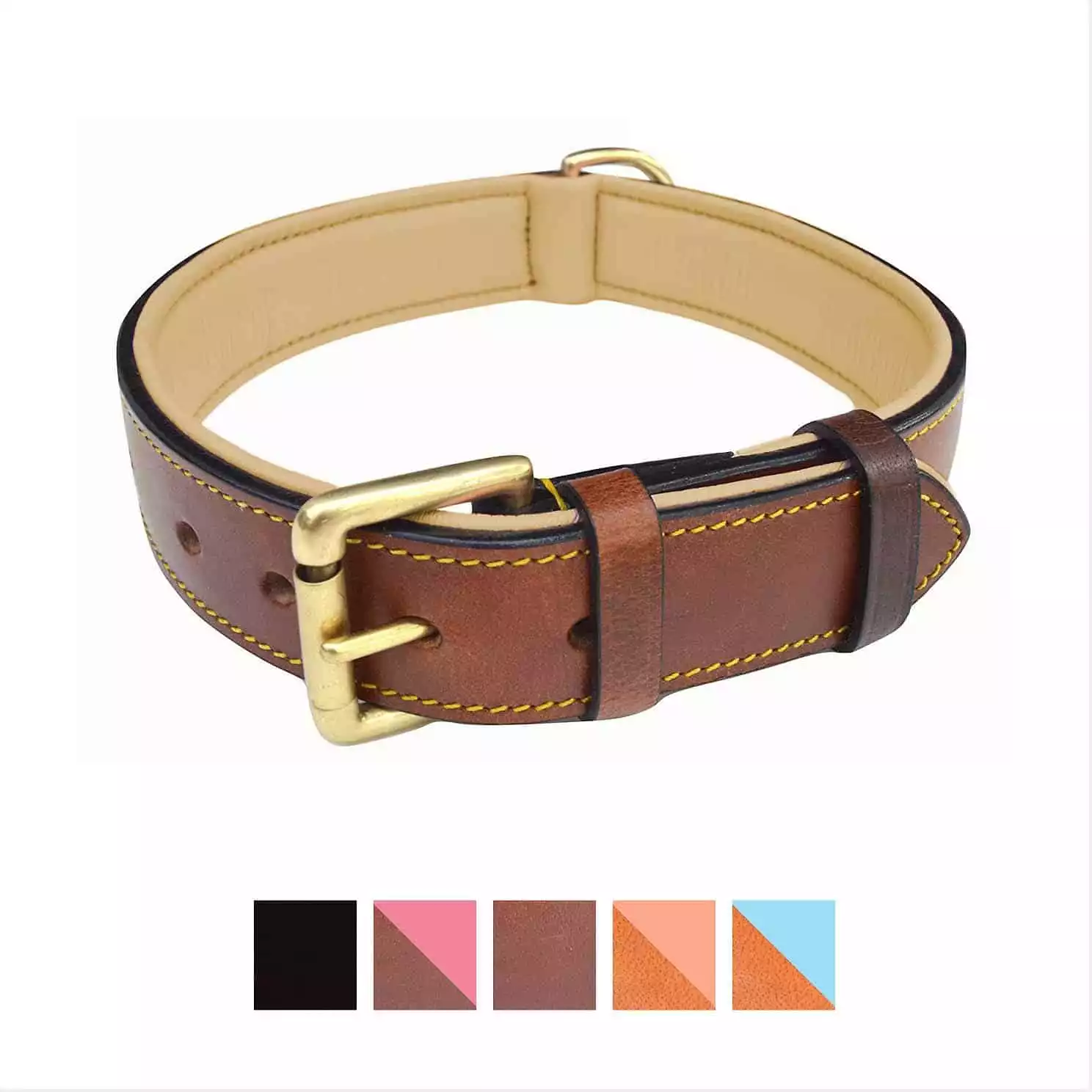 Soft Touch Leather Dog Collar