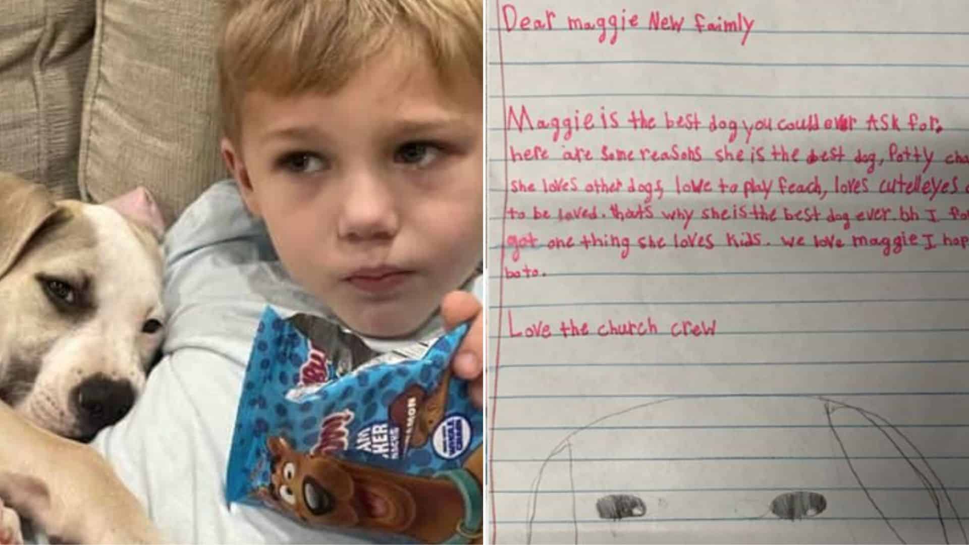 Louisiana 7-Year-Old Writes Heartwarming Letters To His Foster Dog’s New Family