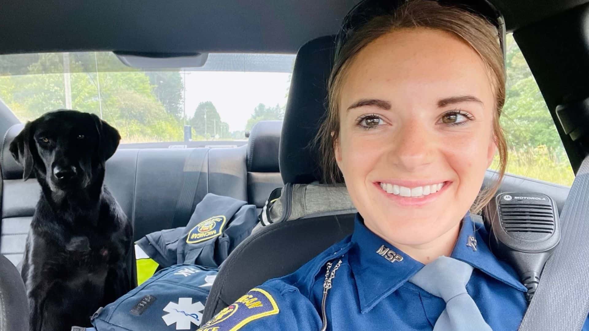 Dog Steals State Trooper’s Heart On Their Way To A Shelter