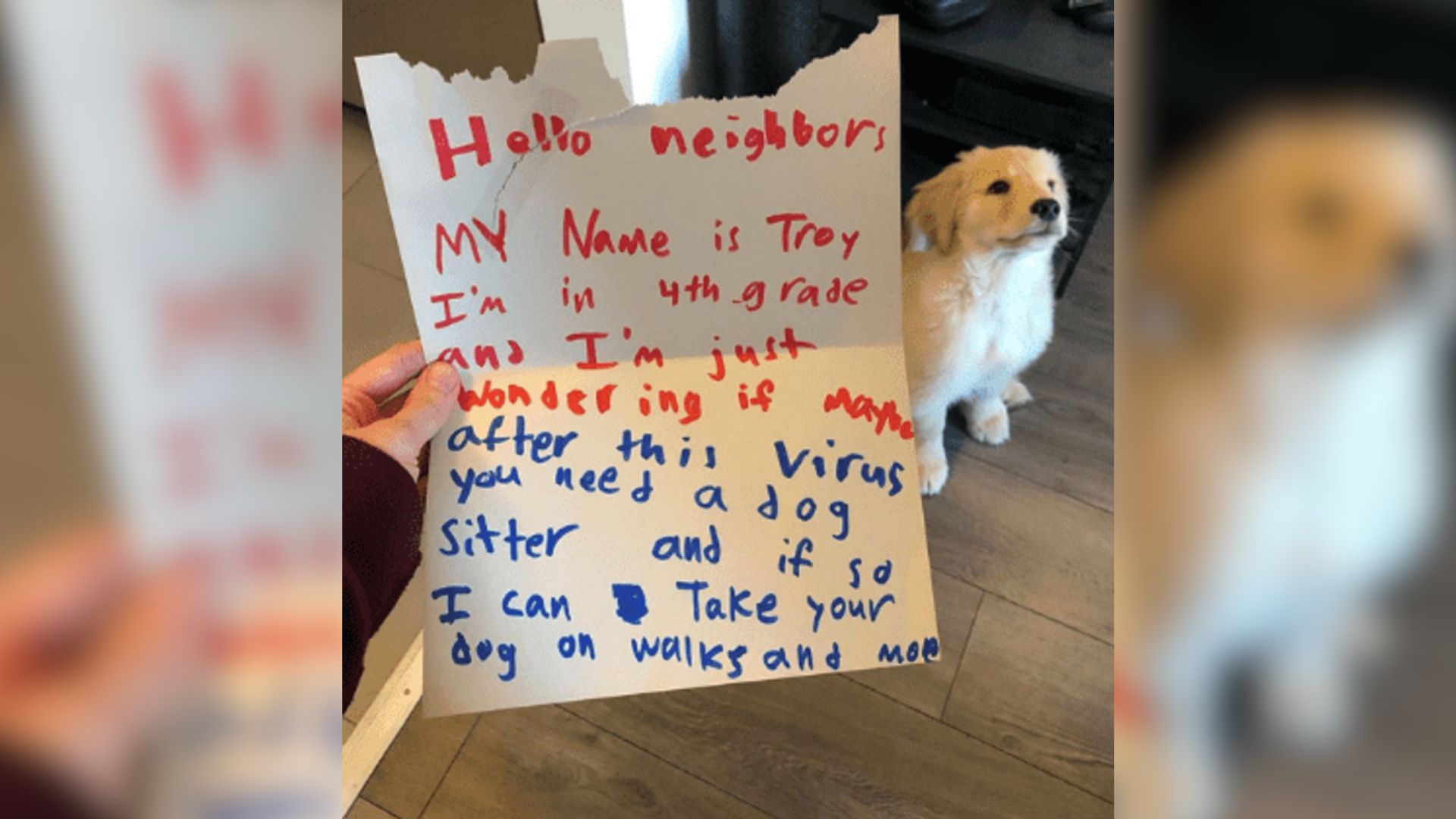 The Internet Has Melted Over This Fourth-Grader’s Letter To His Neighbor Dog Owners