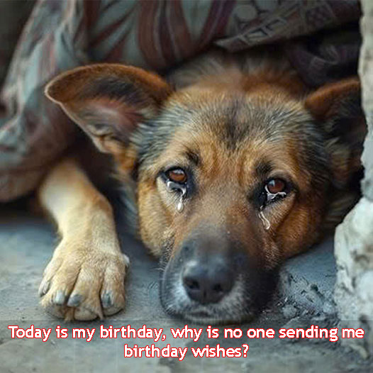 Today is my birthday, why no one sent me birthday wishes, I cry