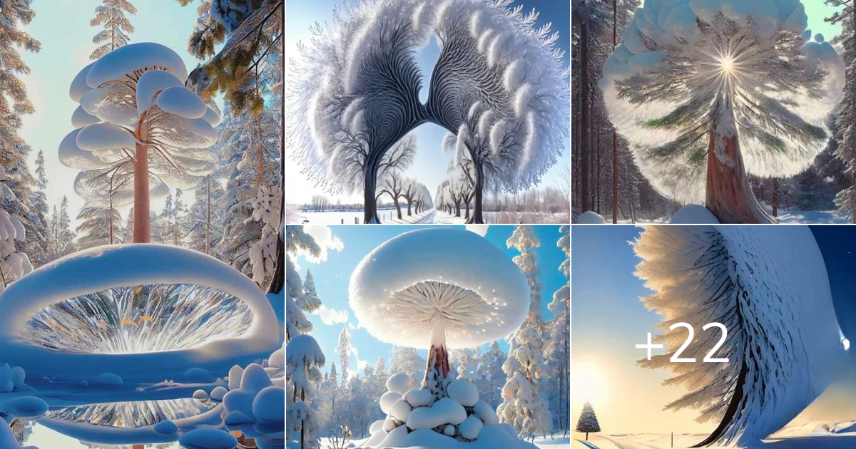 Arctic scenery is breathtaking, with snow-covered woodlands taking on unusual shapes