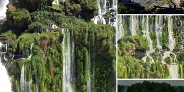 Discover the Enchanting Aerial Waterfall Island: A Miraculous Masterpiece of Nature