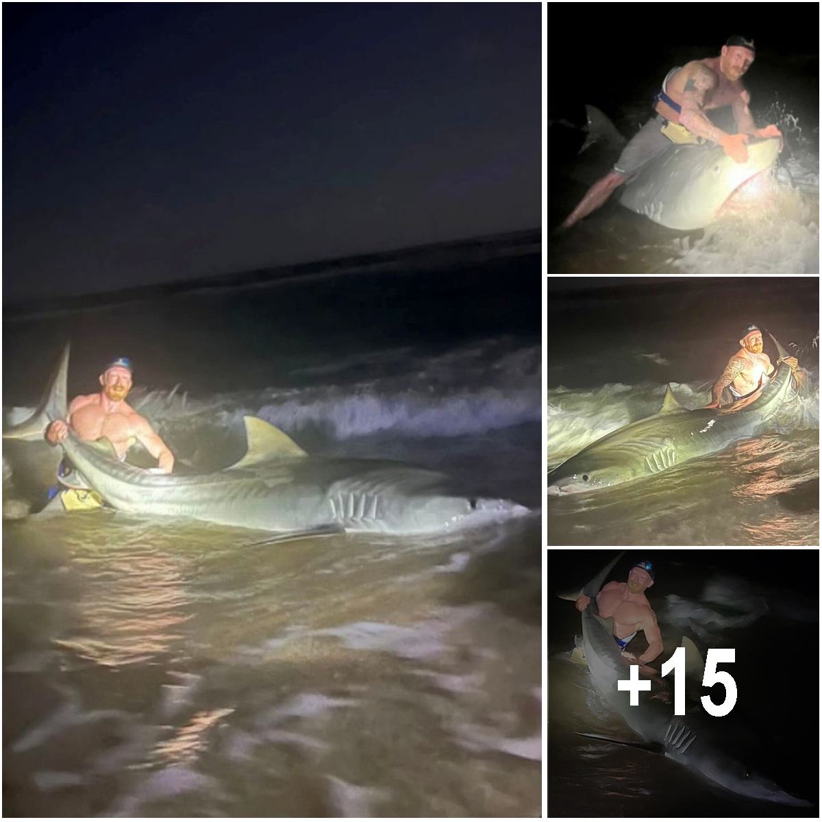 Dad wrestles with 12ft ‘monster’ shark as fishing trip with son becomes sea battle