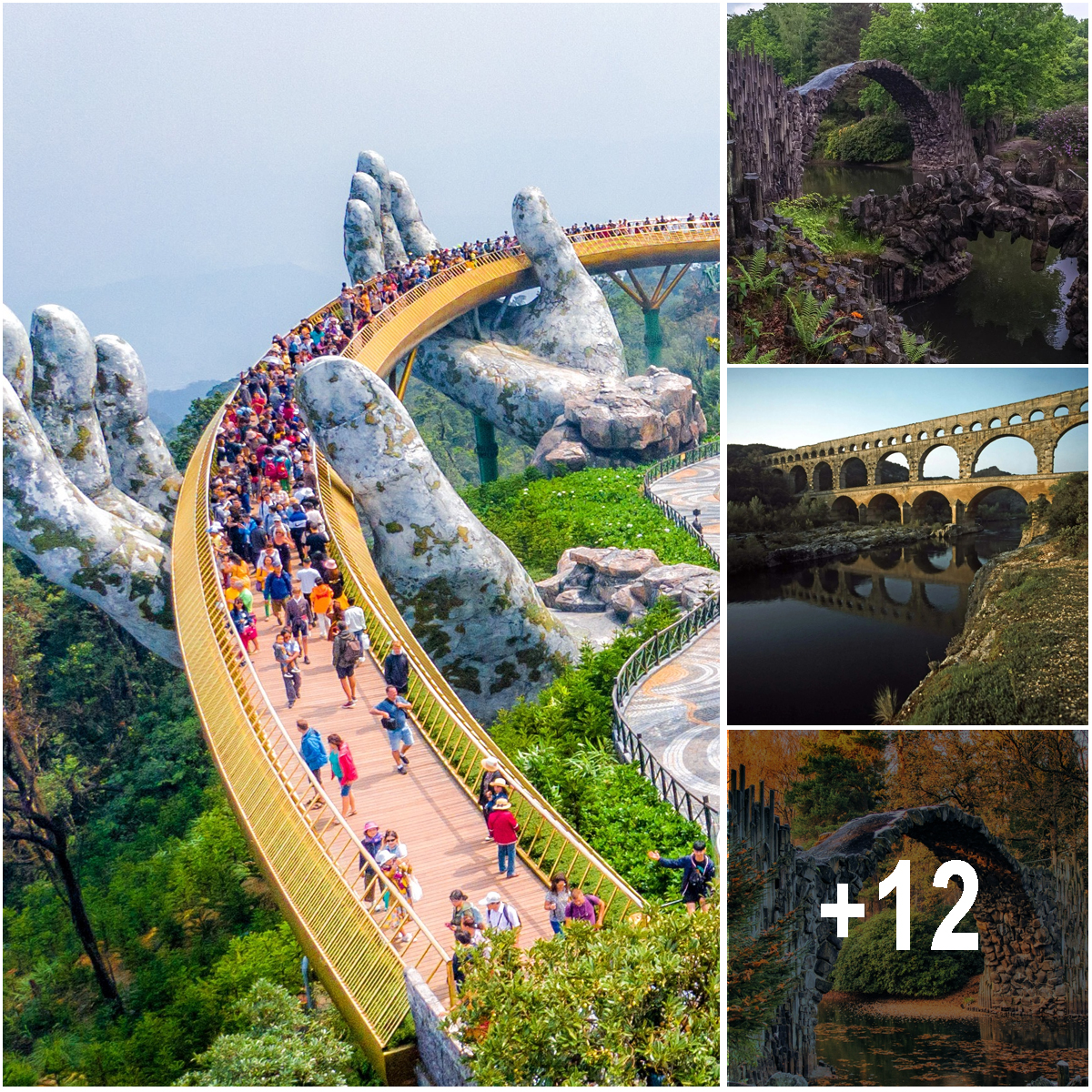 Discover the world’s most extraordinary bridge, transforming its facade with stunning colors across the seasons, leaving you awestruck!