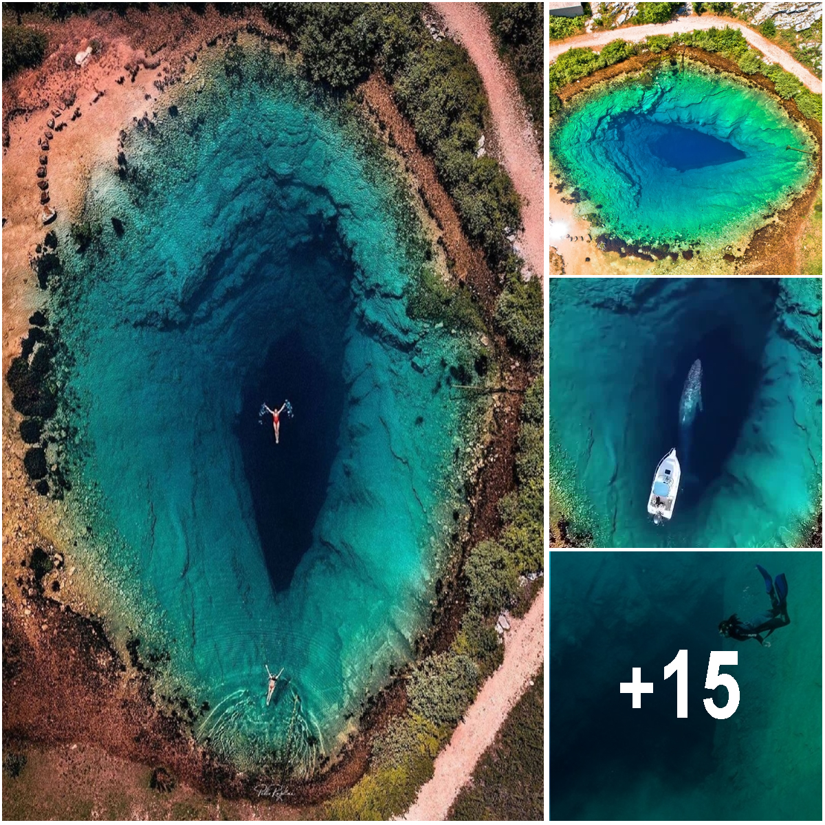 The surreal beauty of the water lake known as the ‘Eye of the Earth’ is breathtaking