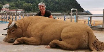 Uncover the beauty of sand artistry! These animal sculptures are so detailed, they mirror reality