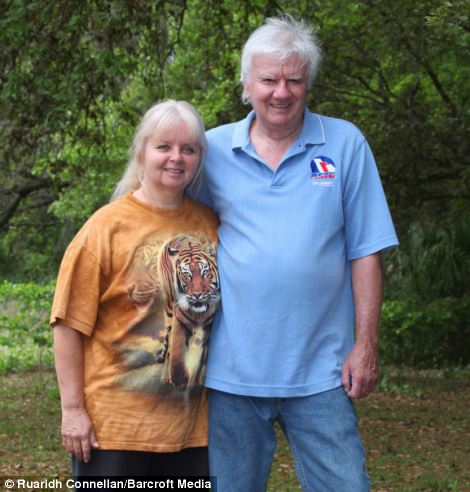 Mrs Haley pictured with her husband David